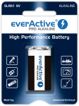 EverActive Pro 6LR61/6LF22 9V alkaline patarei