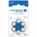 6 x everActive ULTRASONIC 675 kuuldeaparaadi patareid