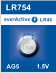 EverActive LR754 LR48 AG5 G5 393 309 L754 liitiumpatarei