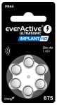 6 x everActive ULTRASONIC IMPLANT HD 675 kuuldeaparaadi patareid