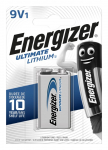 Energizer Ultimate Lithium MN1604 6LR61 L522 9V patarei