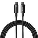 Kaabel USB-C -> USB-C PD3.1 kiirlaadimiseks 2,0m 240W Baseus must