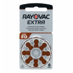 Rayovac Extra 312 MF kuuldeaparaadi patarei, 8-pakk