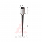 POSTIJALG ARRAS &Uuml;MAR VAIAGA &Oslash;80MMX750MM T&Uuml;&Uuml;P A