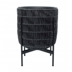 LILLEPOTT WICKER ALUSEGA 30X30XH38CM MUST