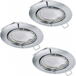RIPPLAEVALGUSTI EGLO PENETO 3X5W LED 400LM 3000K &Oslash;87MM KROOM