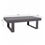 DIIVANILAUD FLUFFY 133X73,5XH42CM HALL