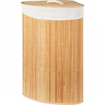 PESUKAST NURKA 35X35X60CM, BAMBUS/VALGE