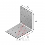 NAELUTUSNURK ARRAS 60X60X80X2,5 ZN