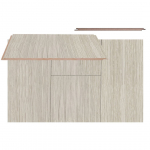SEINAPANEEL DARNA MDF 6X315X2070MM VANILJETAMM 3,26M&sup2; PAKIS