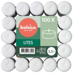 TEEK&Uuml;&Uuml;NAL BOLSIUS 3,5H VALGE 100TK PAKIS