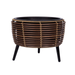 LILLEPOTT WICKER 36X36XH27CM, PRUUN