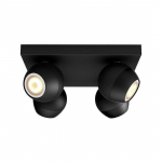 KOHTVALGUSTI BUCKRAM 4X5,5W 1000LM PULT HUE MUST