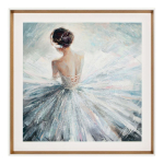 SEINAPILT RAAMIGA 80X100CM, BALERIIN KRISTALLIDEGA