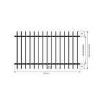 VARBAIA MOODUL ZN 1,0X2,5M RAL9005
