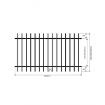 VARBAIA MOODUL ZN 1,2X2,5M RAL9005