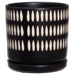 LILLEPOTT 4LIVING ALUSEGA PISA 15CM, MUST