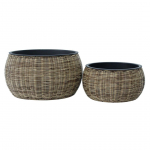 LILLEPOTT WICKER D48XH26CM HELEPRUUN