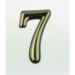 KORTERINUMBER 7 MESSING/PLASTIK