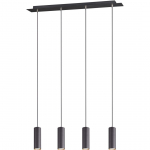 RIPPVALGUSTI TRIO MARLEY 4XGU10 75CM MATT MUST