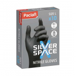 NITRIILKINDAD PACLAN SILVER SPACE L SUURUS, 10TK PAKIS