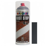 AEROSOOLV&Auml;RV RUST-STOP RAL9006 MUST METALLIK 400ML