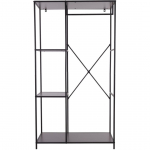 RIIDESTANGE H&S COLLECTION RIIULITEGA MUST, METALL/MELAMIIN
