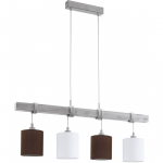 LAELAMP EGLO TOWNSHEND 2 4X60W E27 VALGE/PRUUN