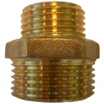 AHENEV KAKSIKNIPPEL MESSING 3/8" X 1/2"VK