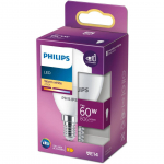 LED LAMP PHILIPS 7W (60W) E14 P48 808LM 2700K