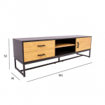 TV-LAUD AMSTERDAM 160X40XH50CM TAMM/MUST