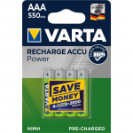 AKUPATAREI VARTA RECHARGE ACCU POWER AAA 4TK PAKIS