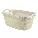 PESUKORV KUDUM CURVER 27X60X39CM 40L PLASTIK VALGE