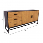 KUMMUT AMSTERDAM 160X40XH75CM TAMM/MUST