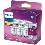 LED LAMP PHILIPS CLASSIC 3,5W-35W GU10 2700K 255LM 36D 3TK PAKIS