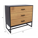 KUMMUT AMSTERDAM 80X40XH75CM TAMM/MUST