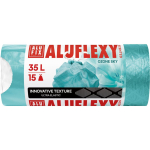 PR&Uuml;GIKOTID BIOSFERA ALUFLEXY L&Otilde;HNASTATUD 35L 53X53CM TURQUOISE 15TK RULLIS