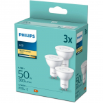 LED LAMP PHILIPS 4,7W (50W) 380LM GU10 2700K 36D 3TK PAKIS