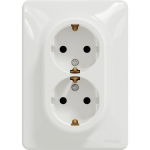 PISTIKUPESA 2-NE M-GA SCHNEIDER-ELECTRIC SEDNA DESIGN VALGE