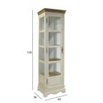 VITRIINKAPP SAMIRA 49X39XH178CM ANTIIKVALGE