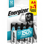 PATAREI ENERGIZER MAX PLUS ALKALINE AA 1,5V 4TK PAKIS