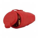 PISTIKUPESA INTERTEC PVC 16A MAANDUSEGA IP44 PUNANE