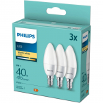 LED LAMP PHILIPS 5W (40W) B35 E14 2700K 3TK PAKIS