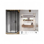 DU&Scaron;IKOMPLEKT RAVAK 80X195 CM 5IN1 BLSRV2, SET9 MUST