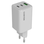 LAADIJA CANYON CU65ACC GAN 65W 2XPD 1XQC, EU, VALGE