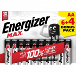 PATAREI ENERGIZER MAX ALKALINE AA 1,5V 10TK PAKIS