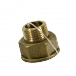 &Uuml;LEMINEKUNIPPEL MESSING 1/2"SK X 3/8"VK