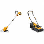 AKUMURUNIIDUK STIGA COLLECTOR 136E KIT+TRIMMER GT 100E 2X2,0AH