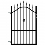 JALGV&Auml;RAV POLBRAM "LAURA" VASAK 0,90X1,50M RAL9005