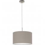 LAELAMP EGLO PASTERI 1X60W E27 D380MM NIKKEL/TAUPE